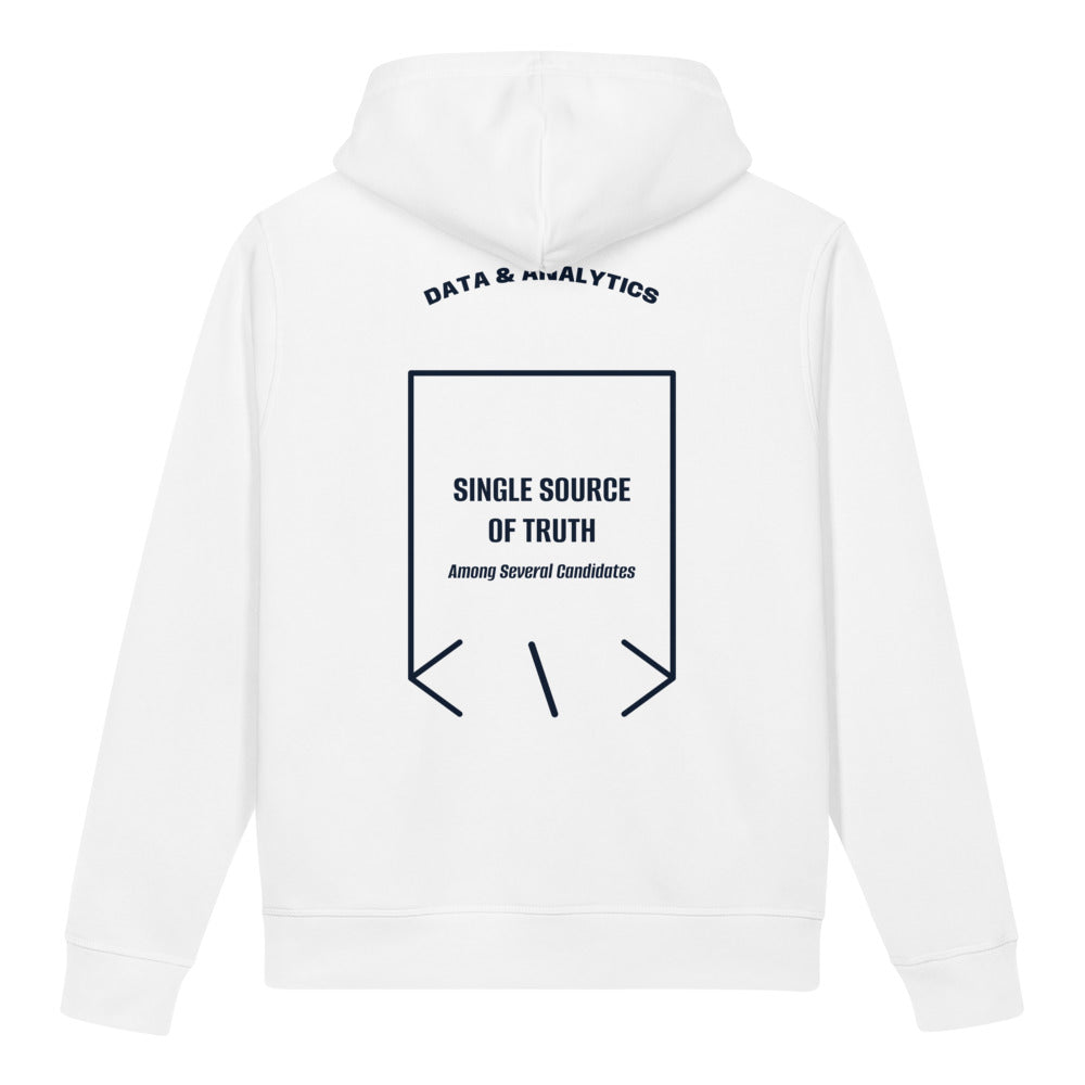 Single Source Of Truth — White French Navy back mockup