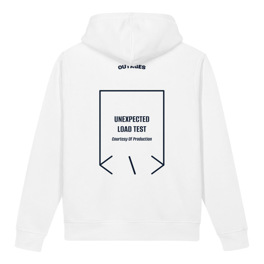 Unexpected Load Test — White French Navy back mockup