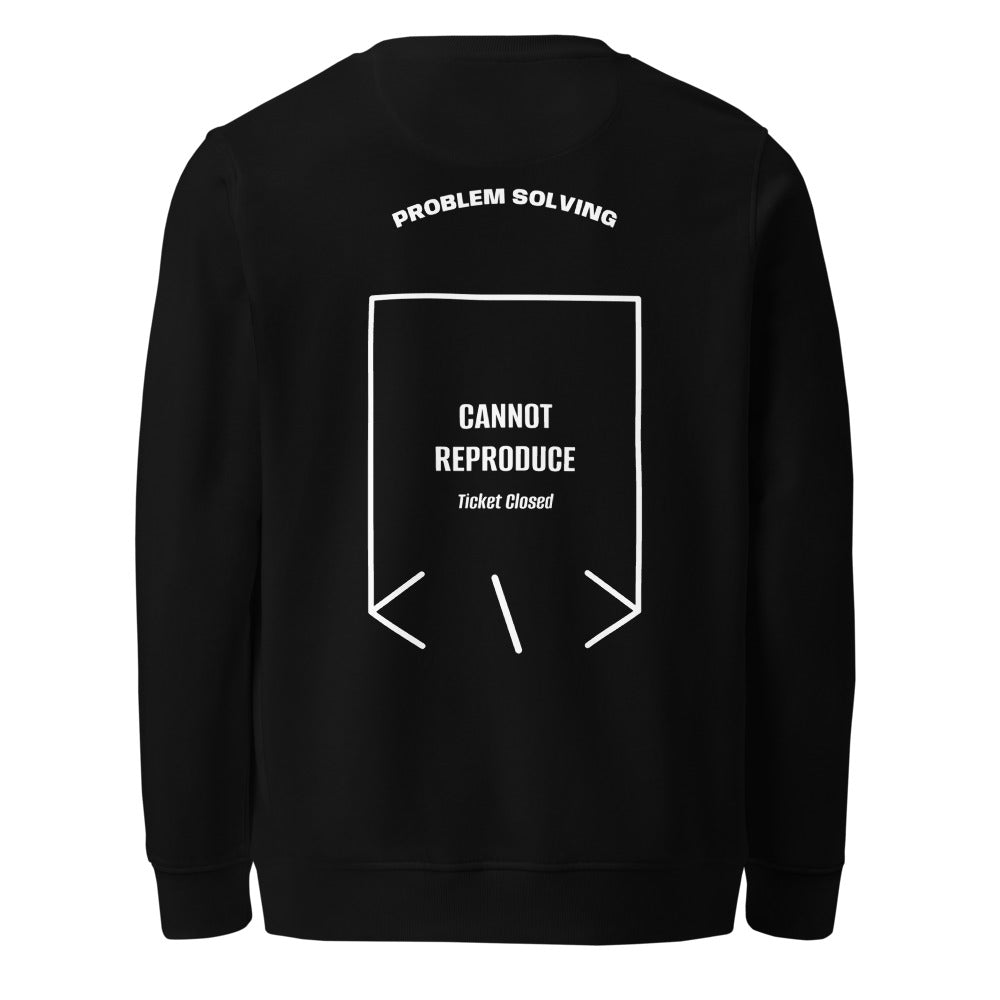 Cannot Reproduce — Black White back mockup