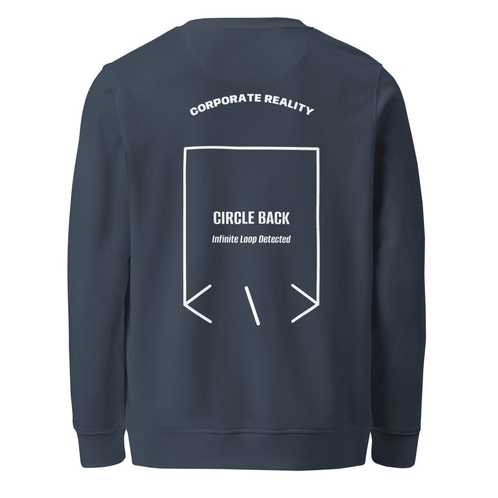 Circle Back — French Navy White back mockup
