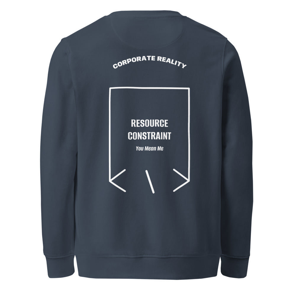 Resource Constraint — French Navy White back mockup