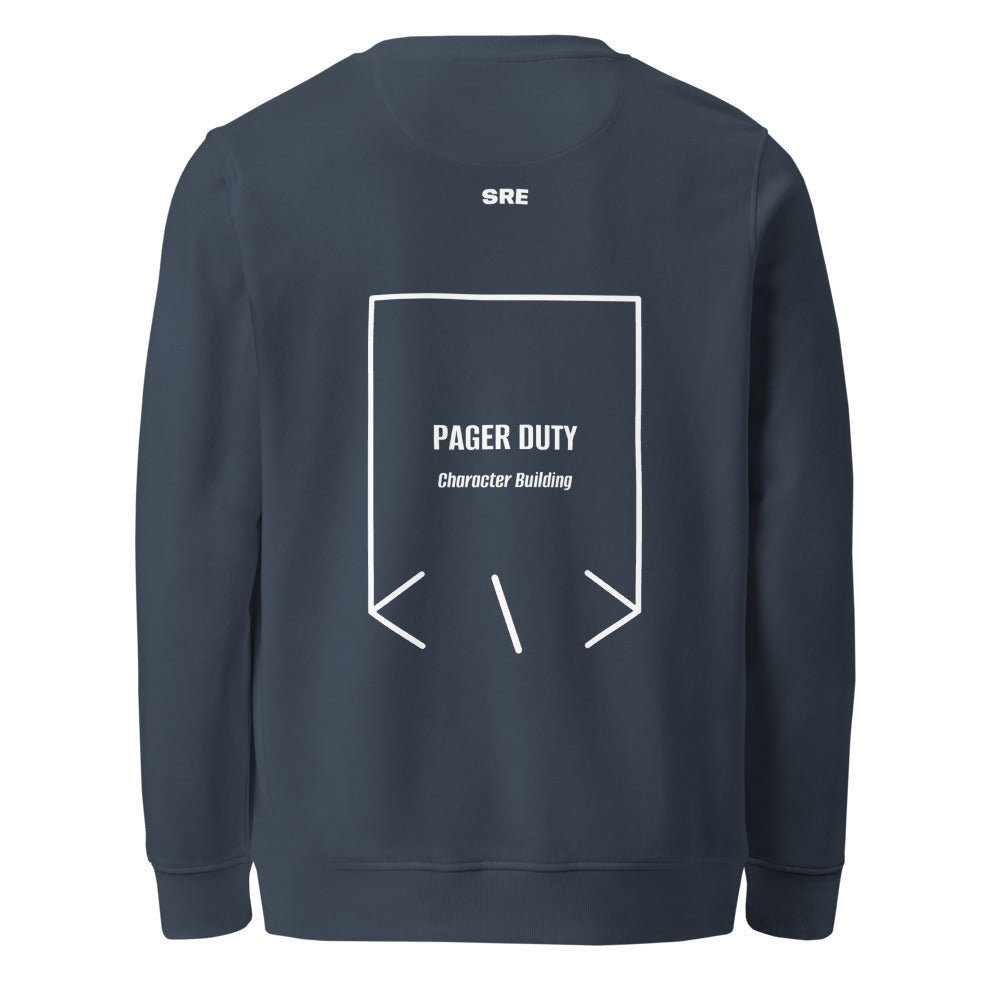 Pager Duty — French Navy White back mockup