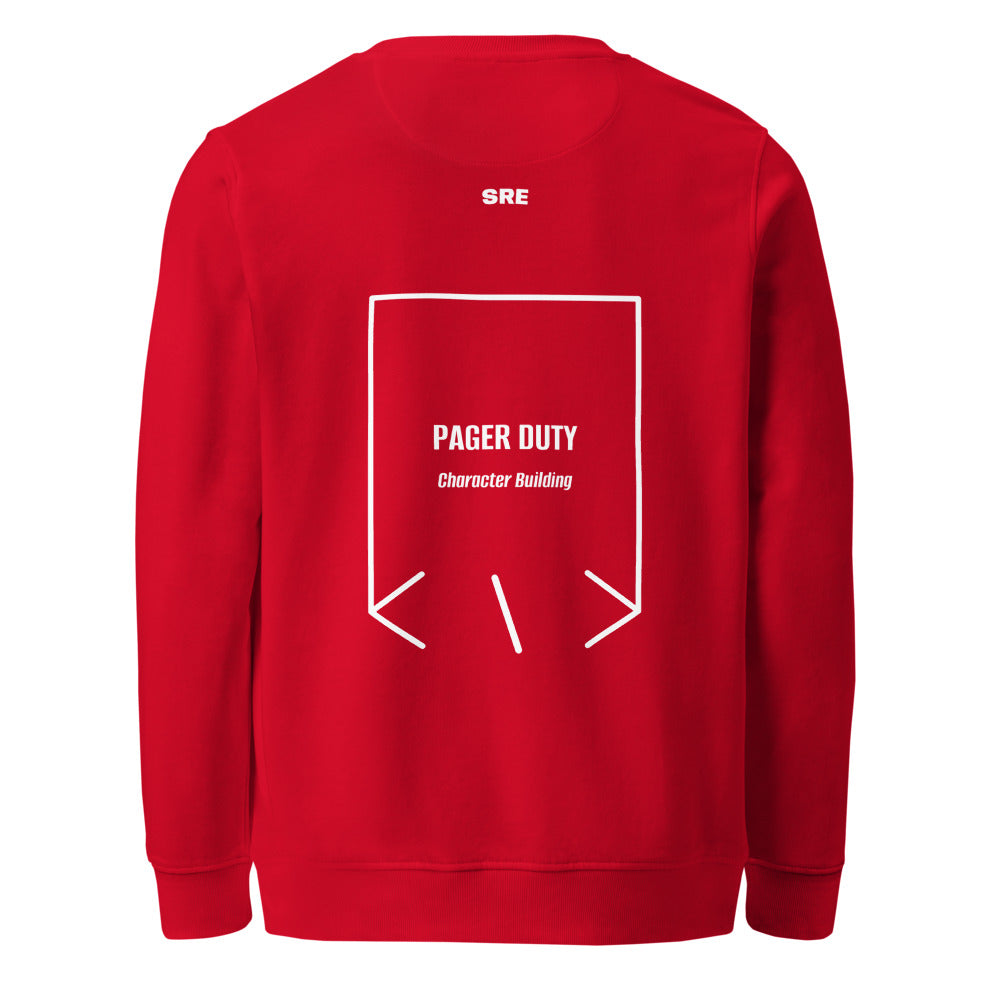 Pager Duty — Red White back mockup