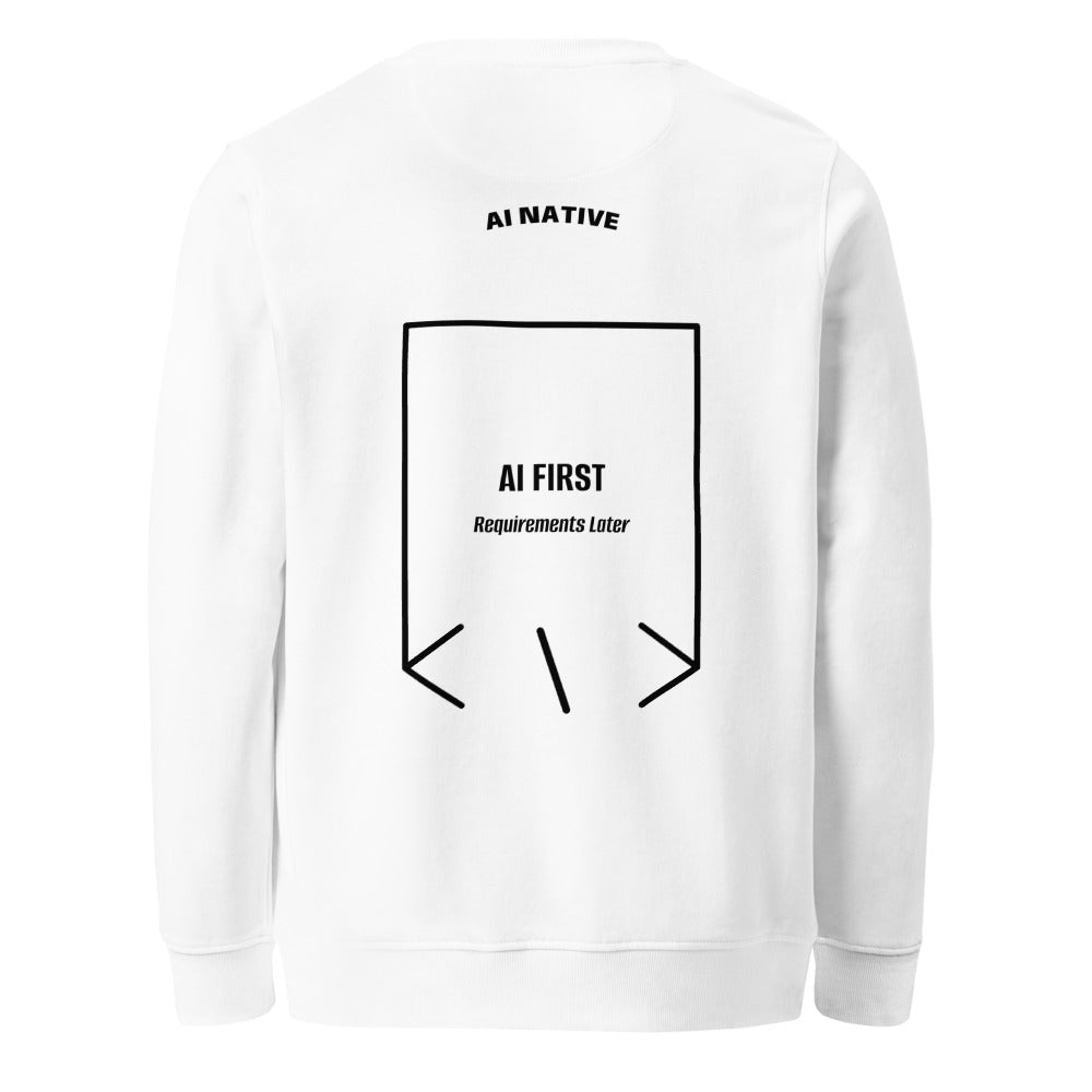 AI First — White Black back mockup