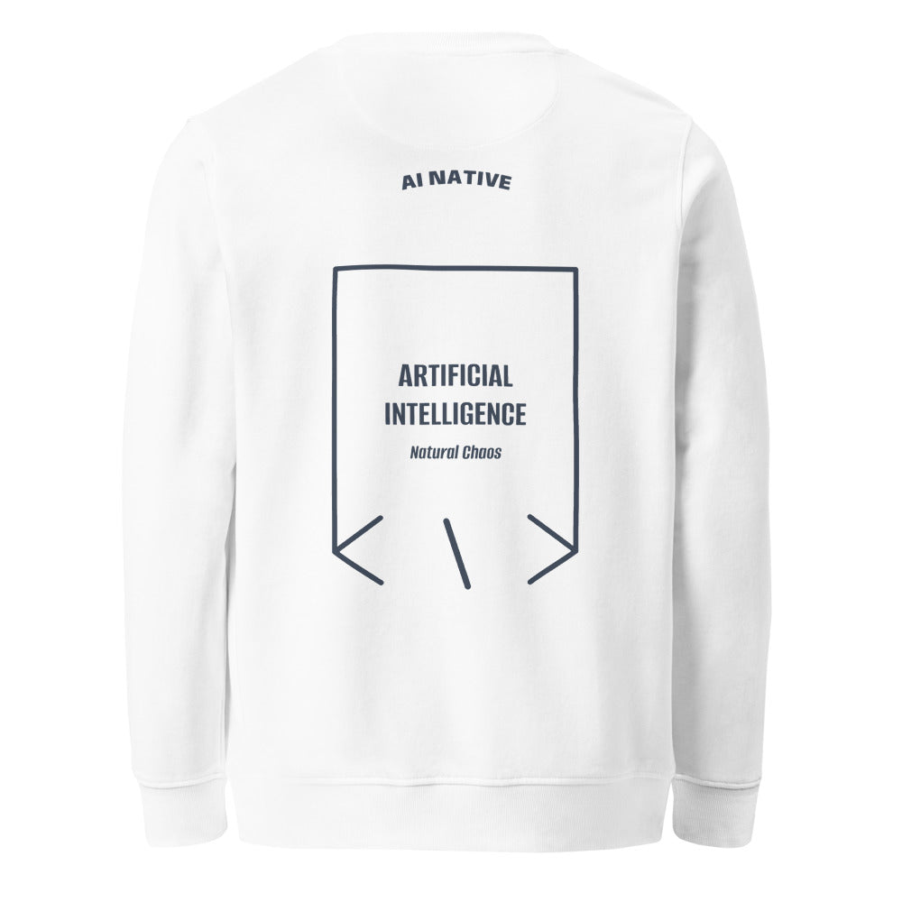 Artificial Intelligence — White French Navy back mockup