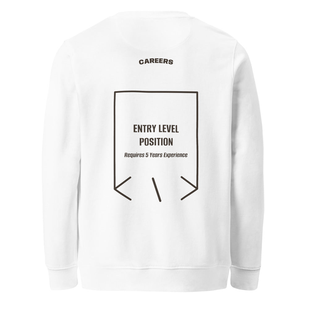 Entry Level Position — White Deep Charcoal Grey back mockup