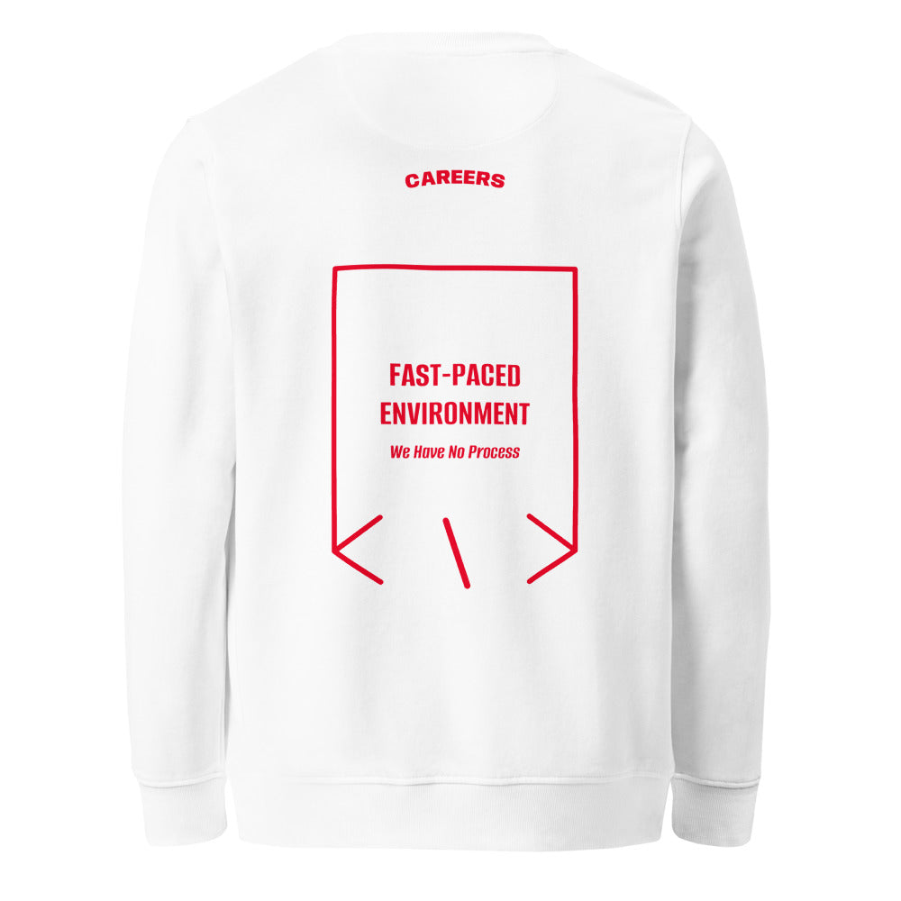 Fast-Paced Environment — White Red back mockup