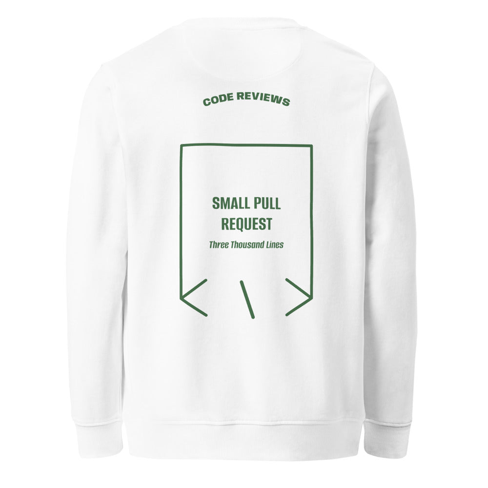 Small Pull Request — White Bottle Green back mockup