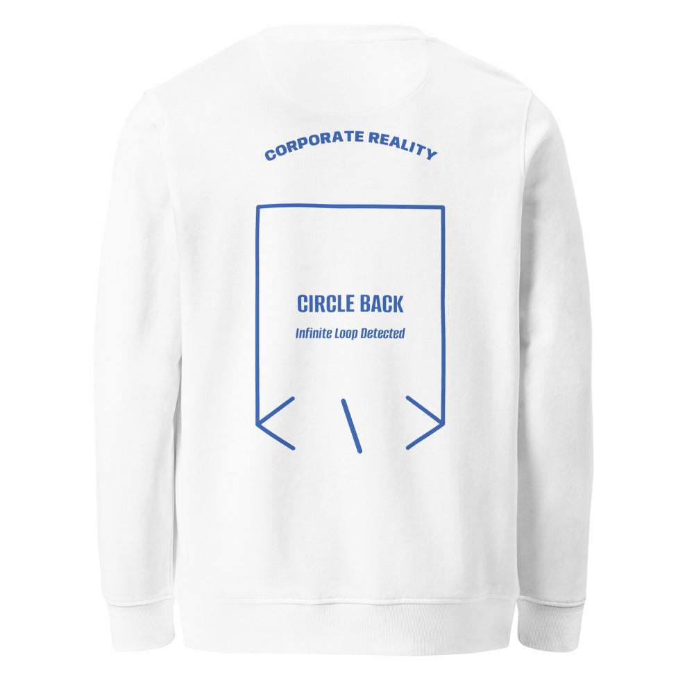 Circle Back — White Royal Blue back mockup