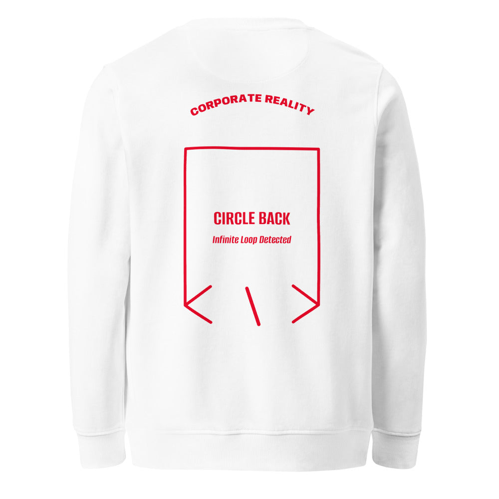 Circle Back — White Red back mockup