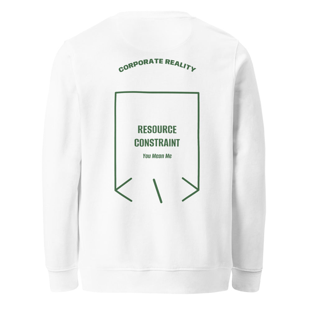 Resource Constraint — White Bottle Green back mockup