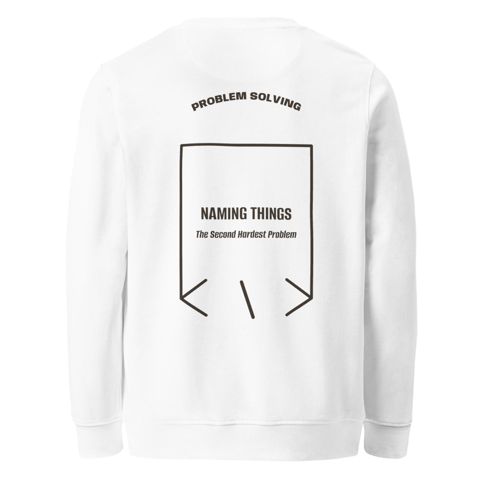Naming Things — White Deep Charcoal Grey back mockup