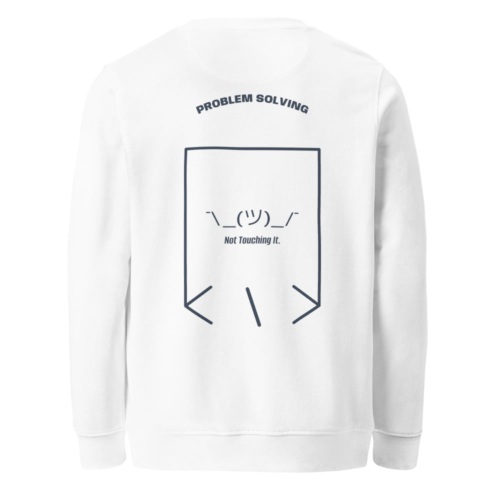 ¯\_(ツ)_/¯ — White French Navy back mockup