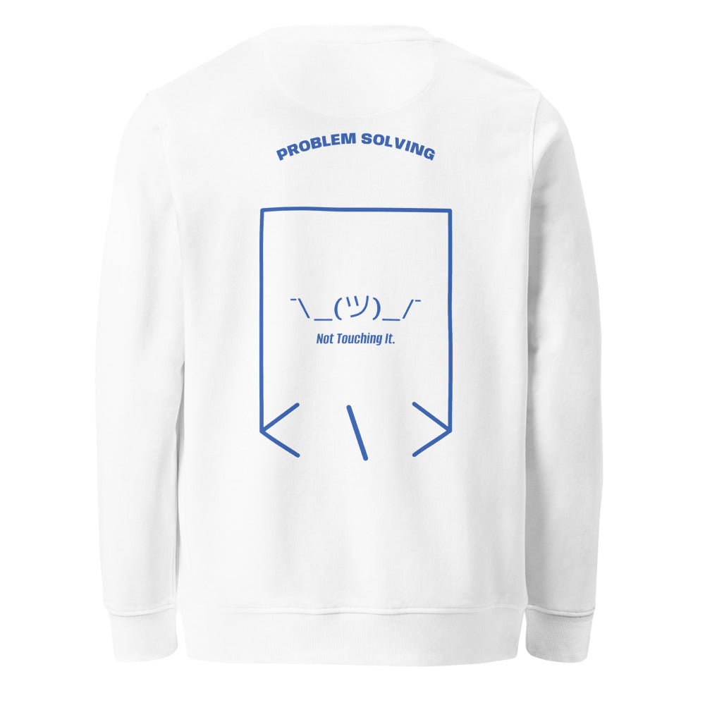 ¯\_(ツ)_/¯ — White Royal Blue back mockup