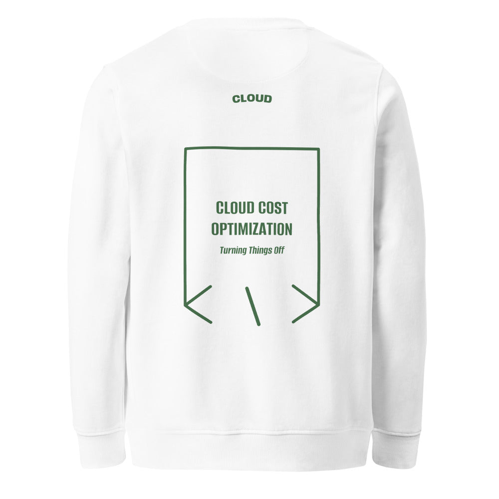 Cloud Cost Optimization — White Bottle Green back mockup