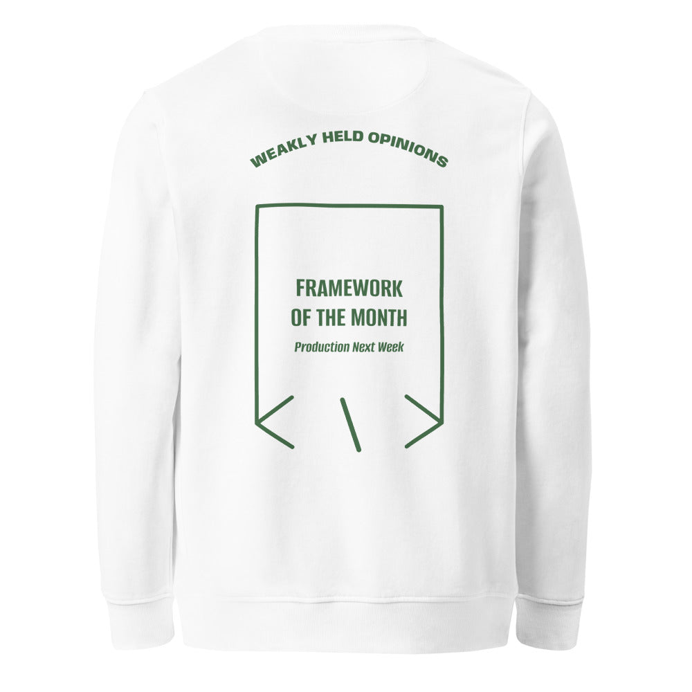 Framework Of The Month — White Bottle Green back mockup