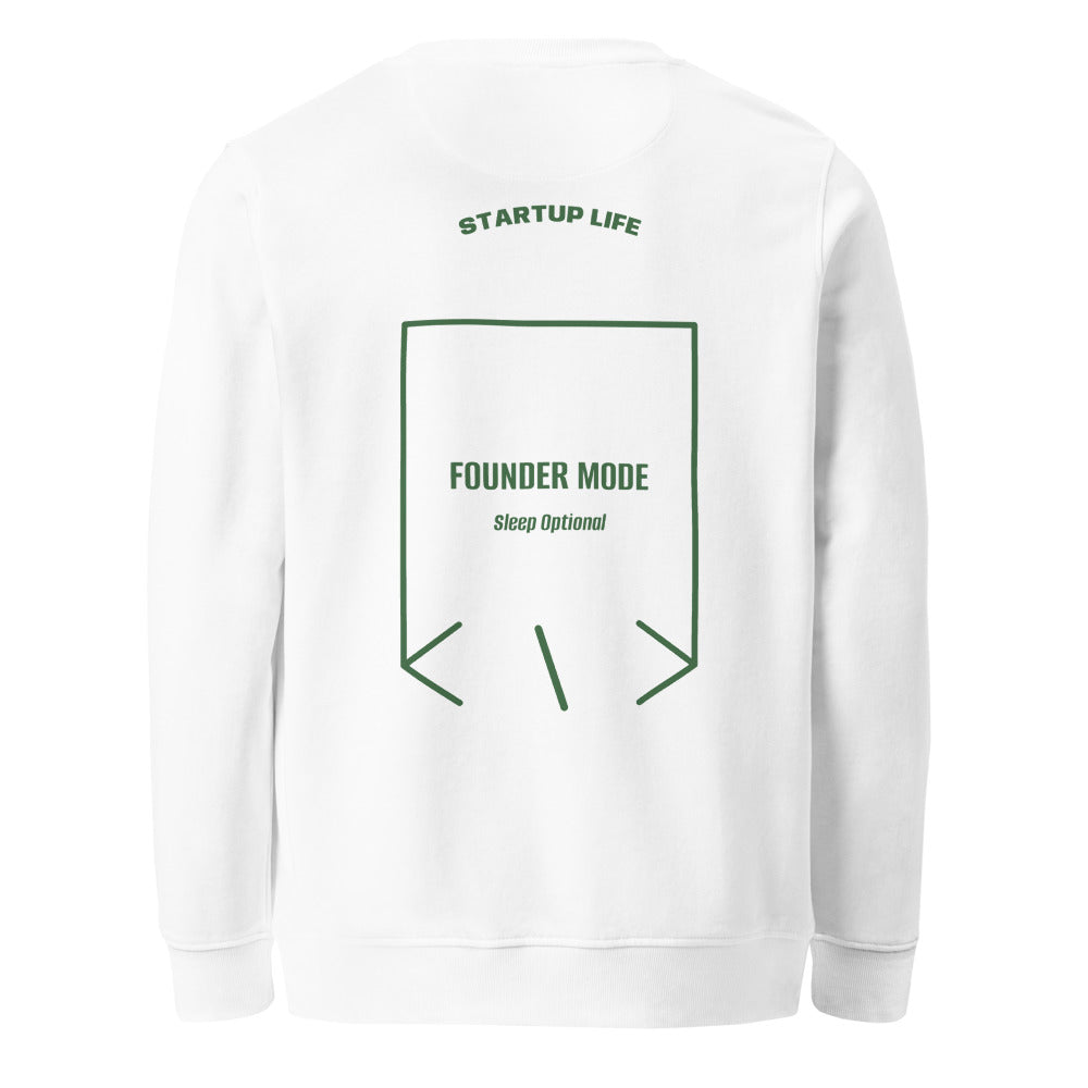 Founder Mode — White Bottle Green back mockup
