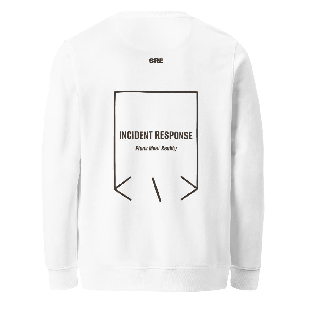 Incident Response — White Deep Charcoal Grey back mockup