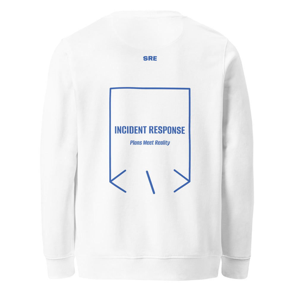 Incident Response — White Royal Blue back mockup