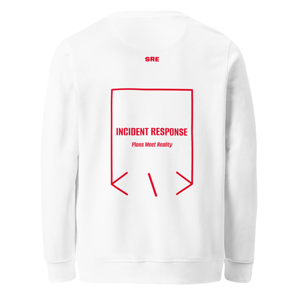 Incident Response — White Red back mockup