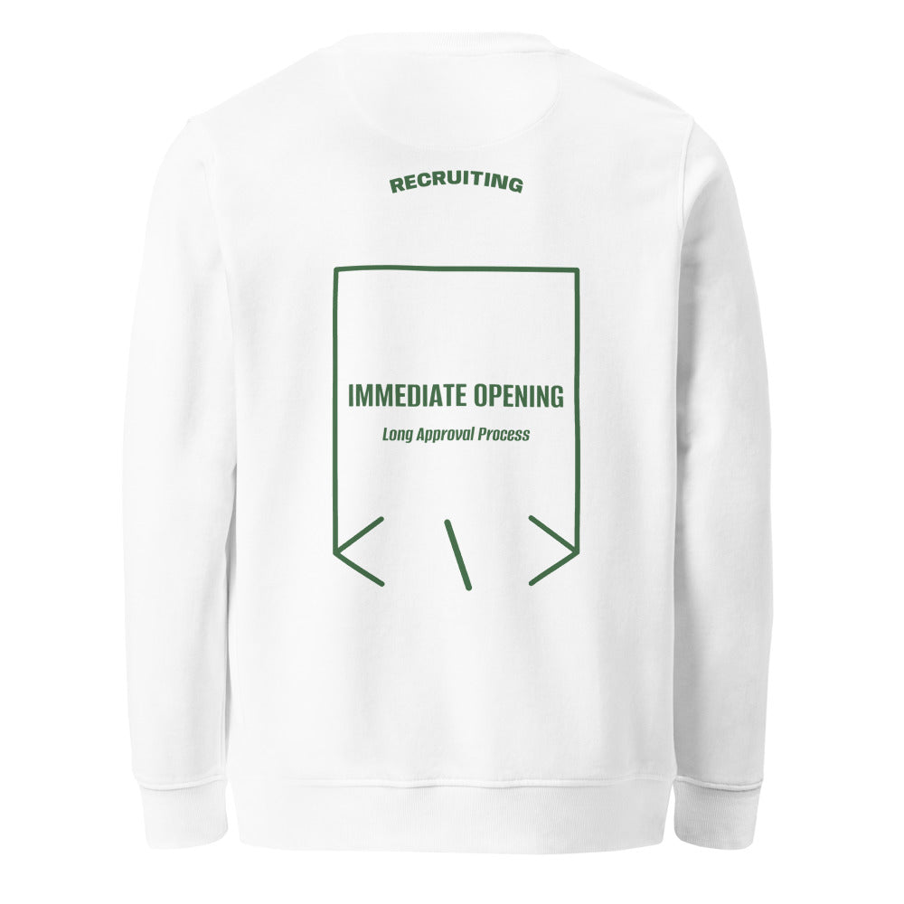 Immediate Opening — White Bottle Green back mockup