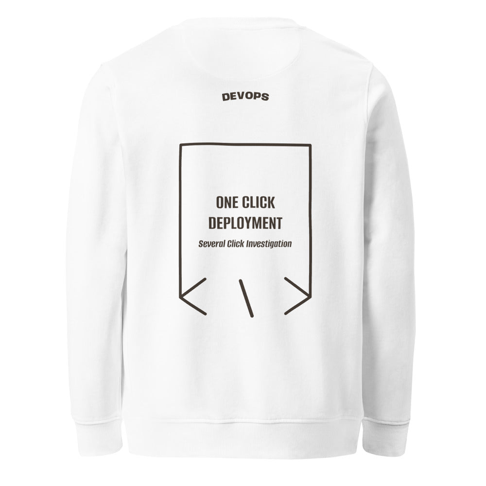 One Click Deployment — White Deep Charcoal Grey back mockup