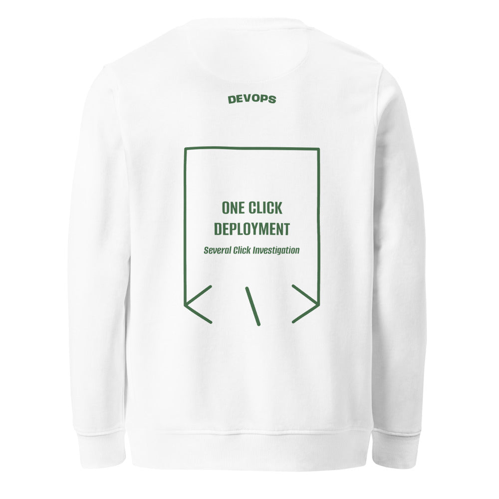 One Click Deployment — White Bottle Green back mockup