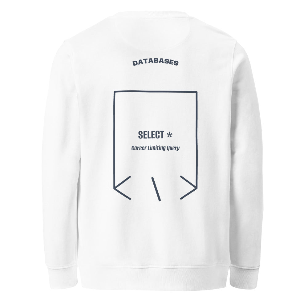 SELECT * — White French Navy back mockup