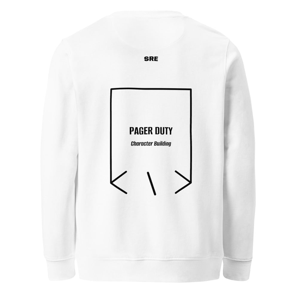 Pager Duty — White Black back mockup