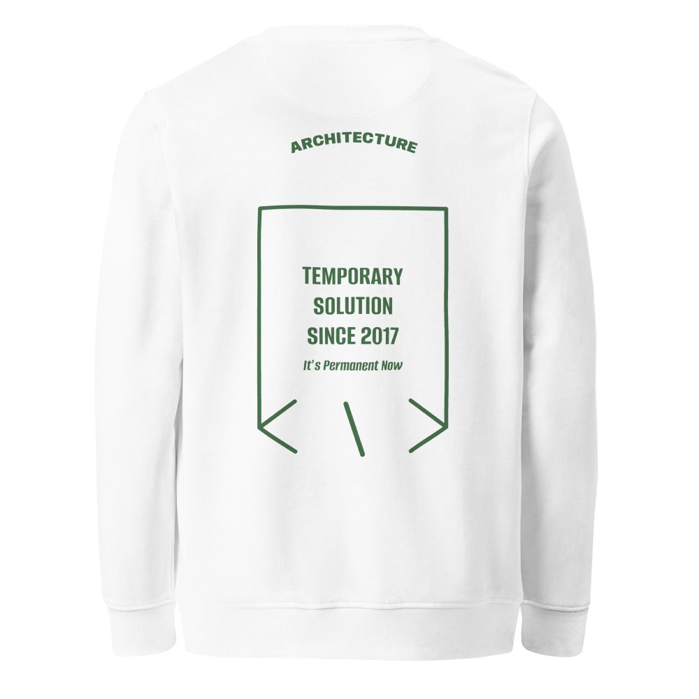 Temporary Solution Since 2017 — White Bottle Green back mockup