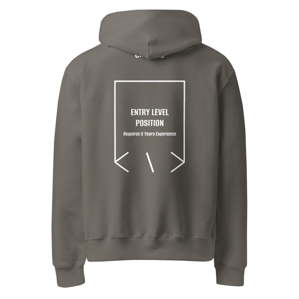 Entry Level Position — Asphalt White back mockup