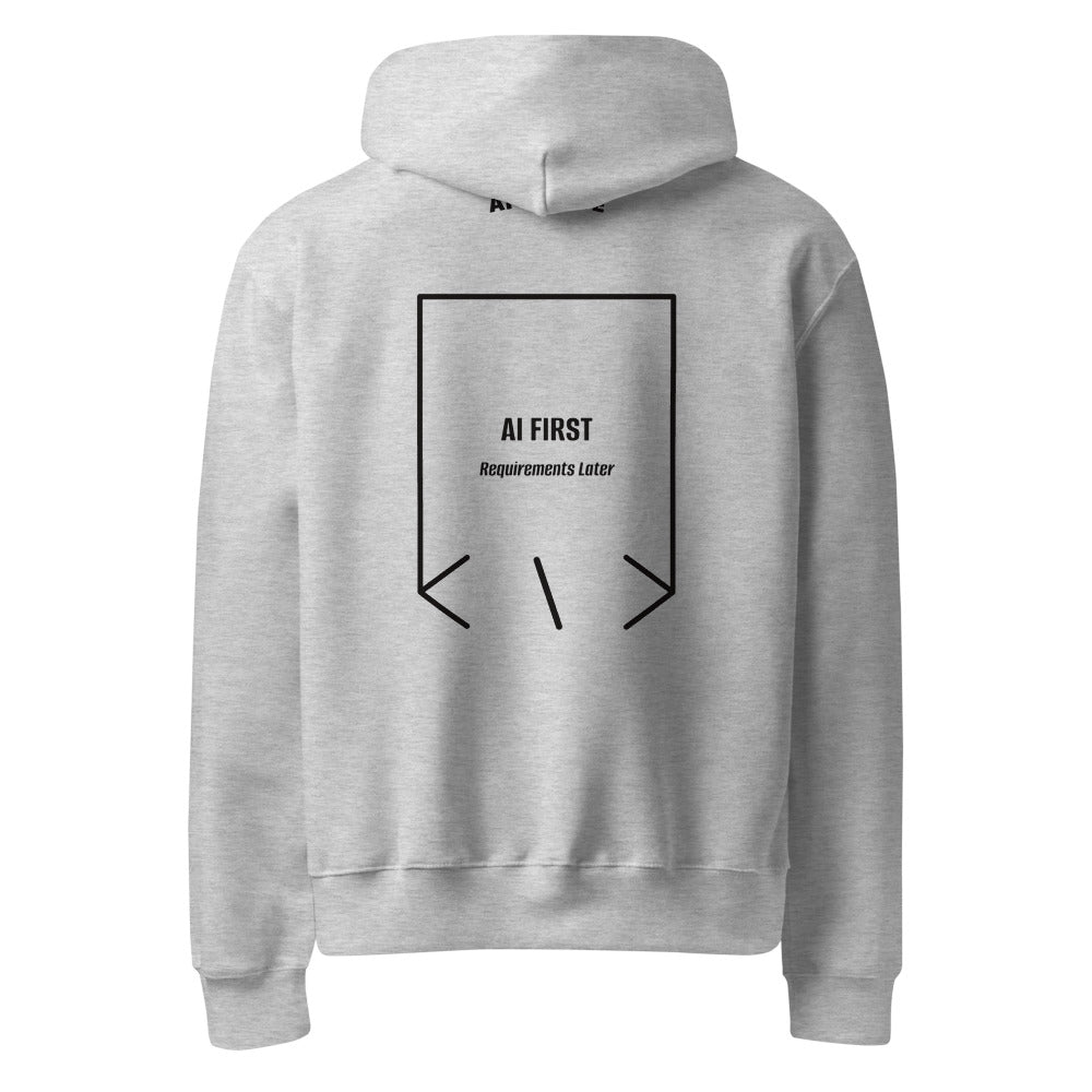 AI First — secondary back mockup