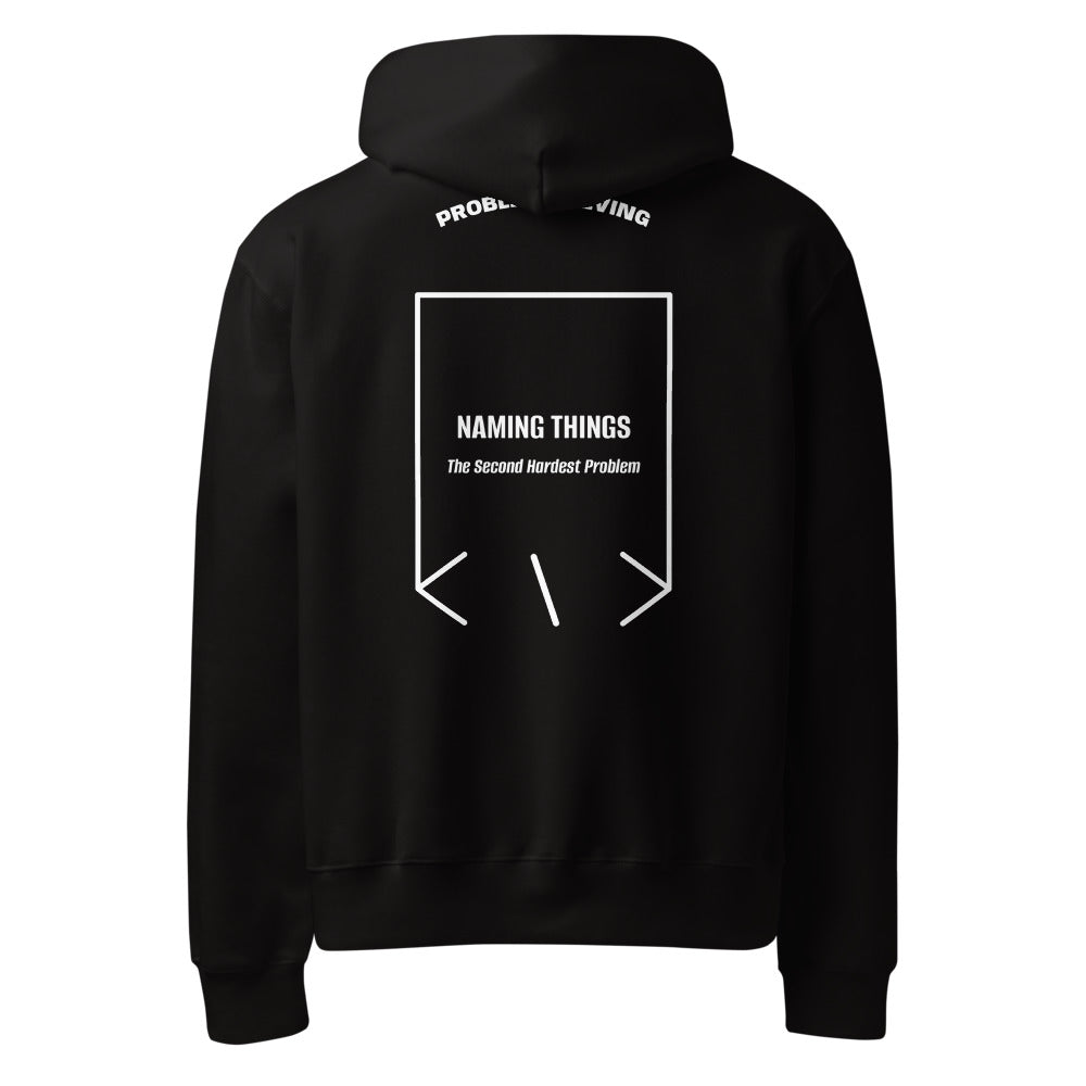 Naming Things — Black White back mockup