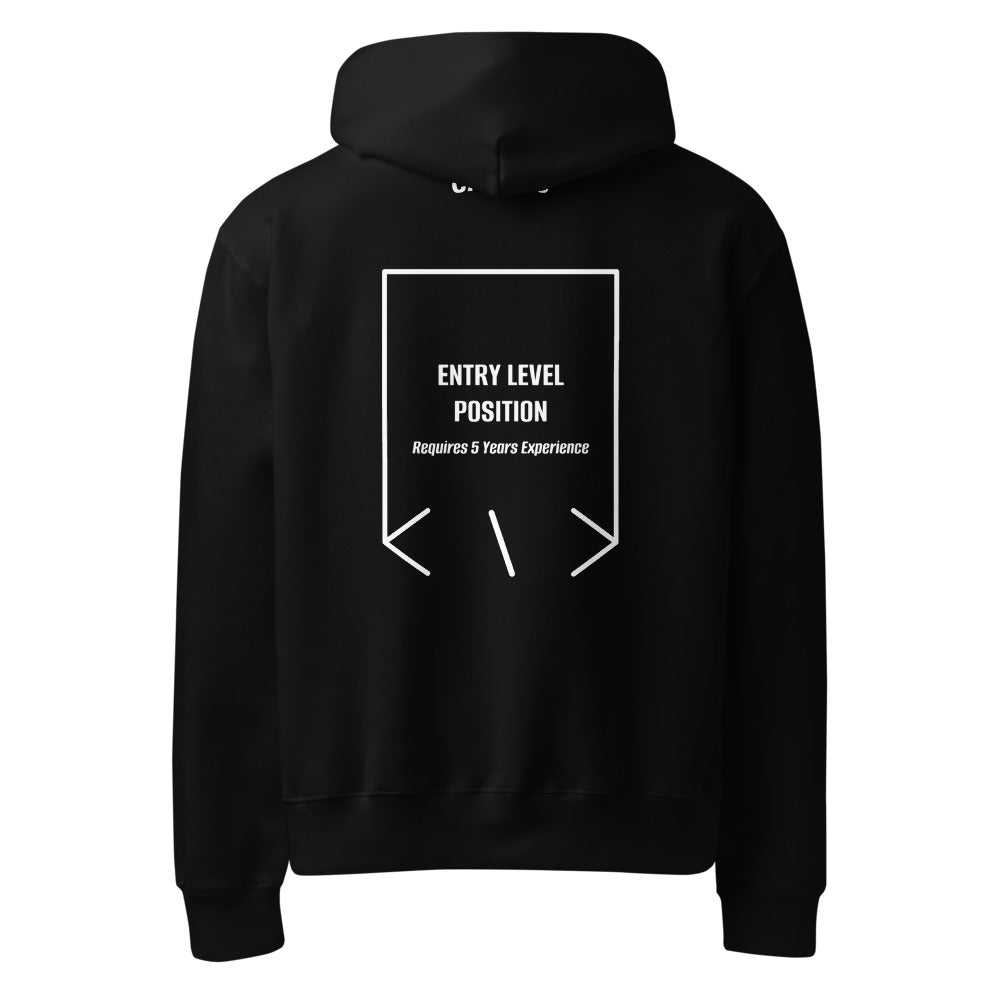 Entry Level Position — Black White back mockup