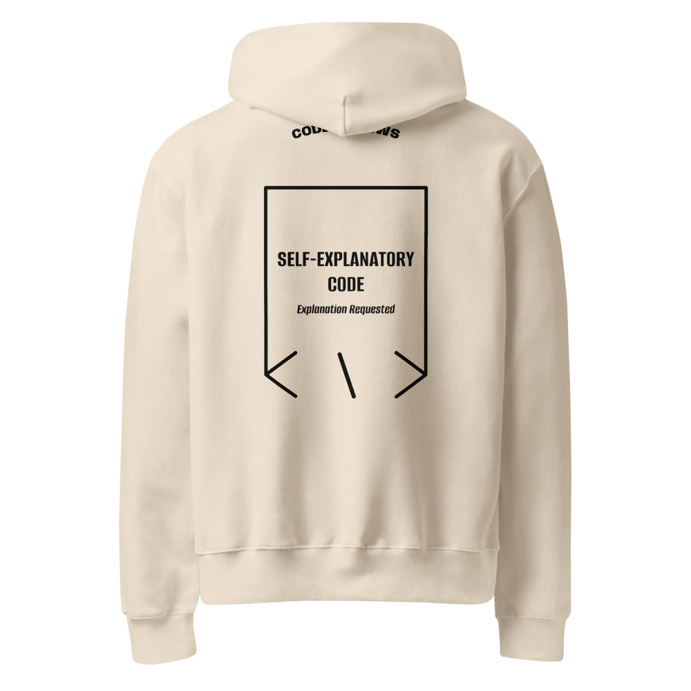 Self-Explanatory Code — Dust Black back mockup