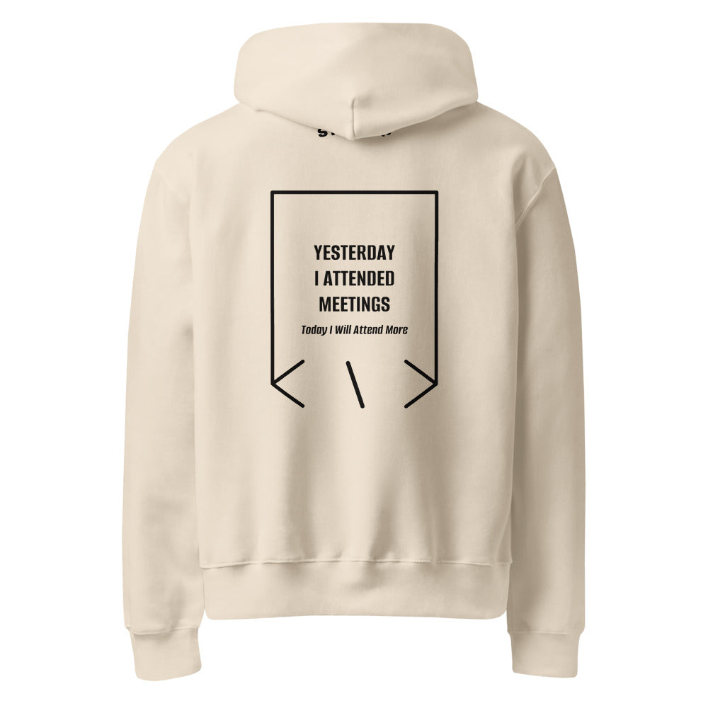 Yesterday I Attended Meetings — secondary back mockup