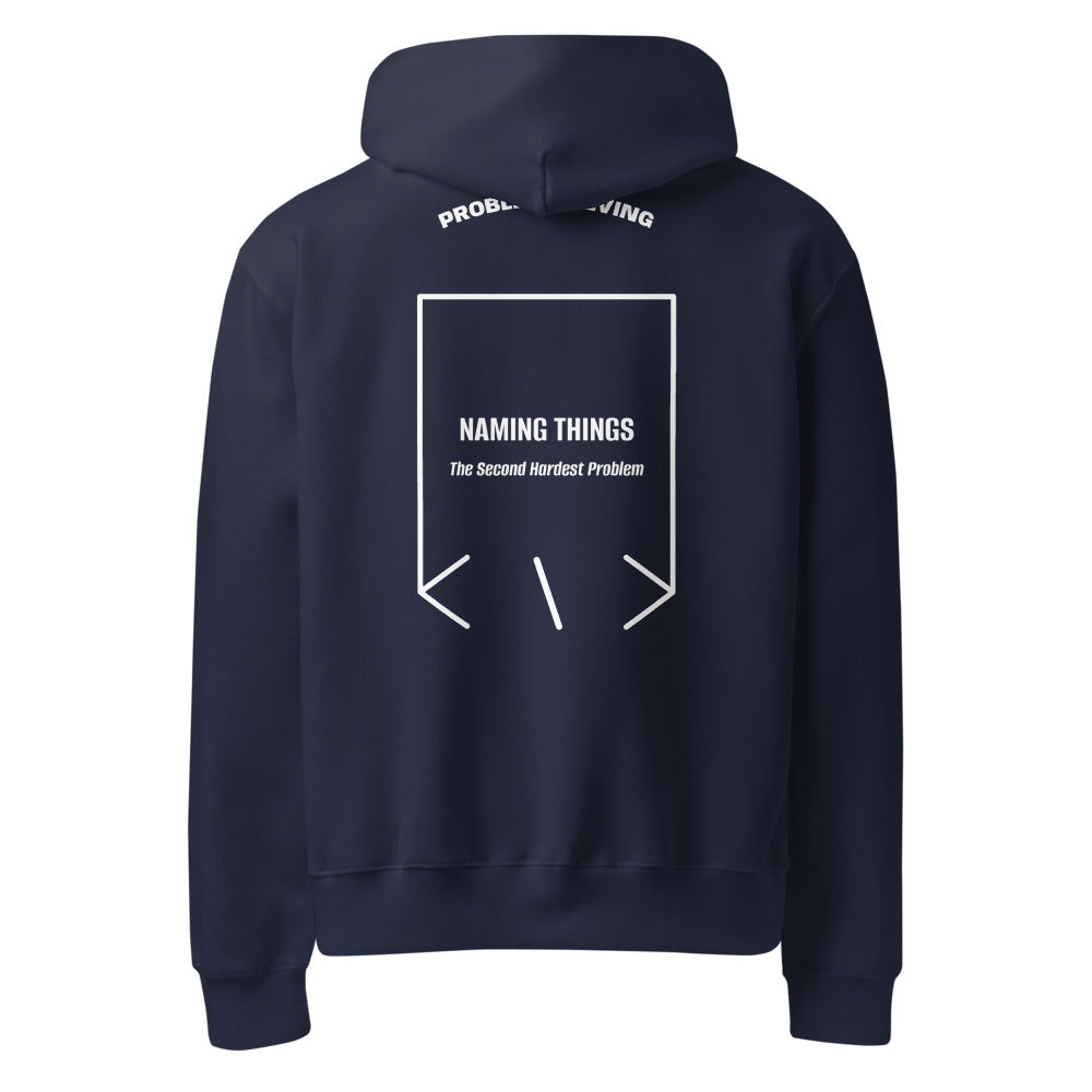 Naming Things — Navy White back mockup