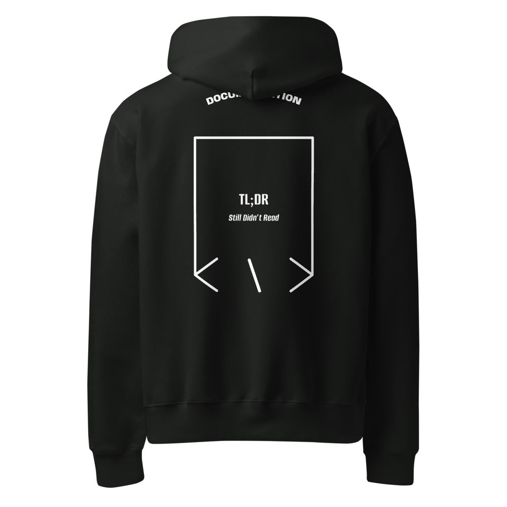 TL;DR — Vintage Black White back mockup