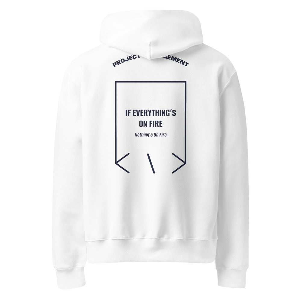 If Everything’s On Fire — White Navy back mockup