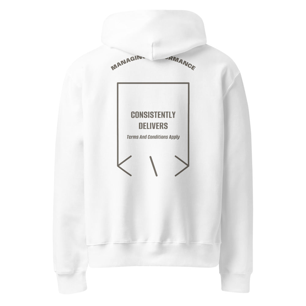 Consistently Delivers — White Asphalt back mockup
