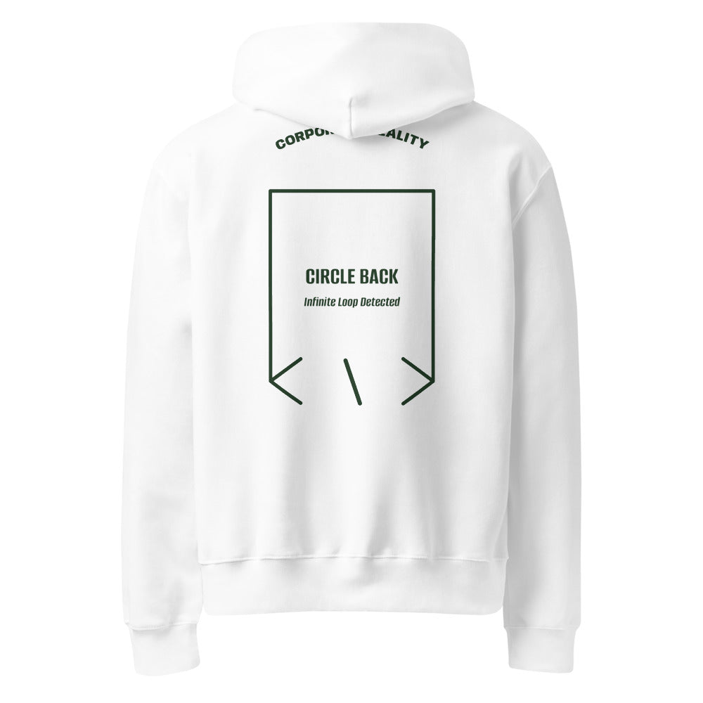 Circle Back — White Forest back mockup