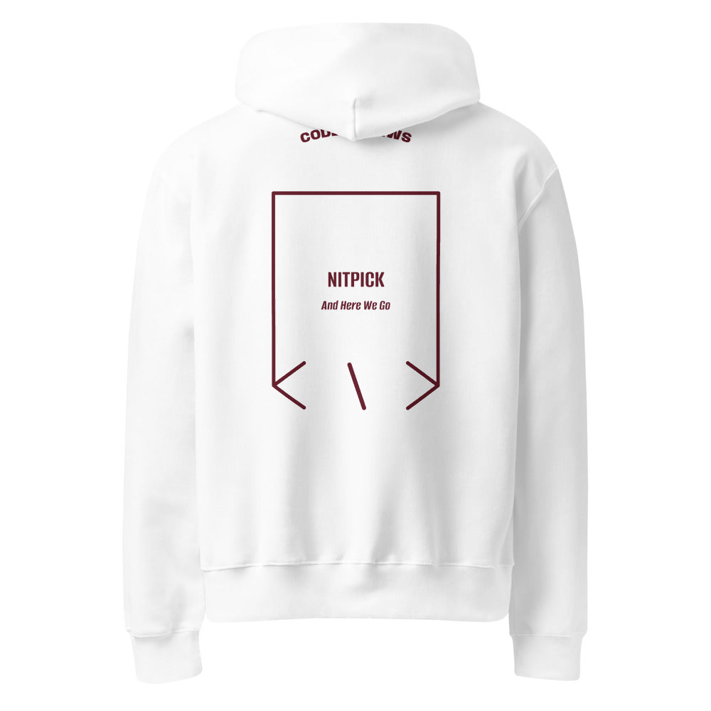 Nitpick — White Maroon back mockup