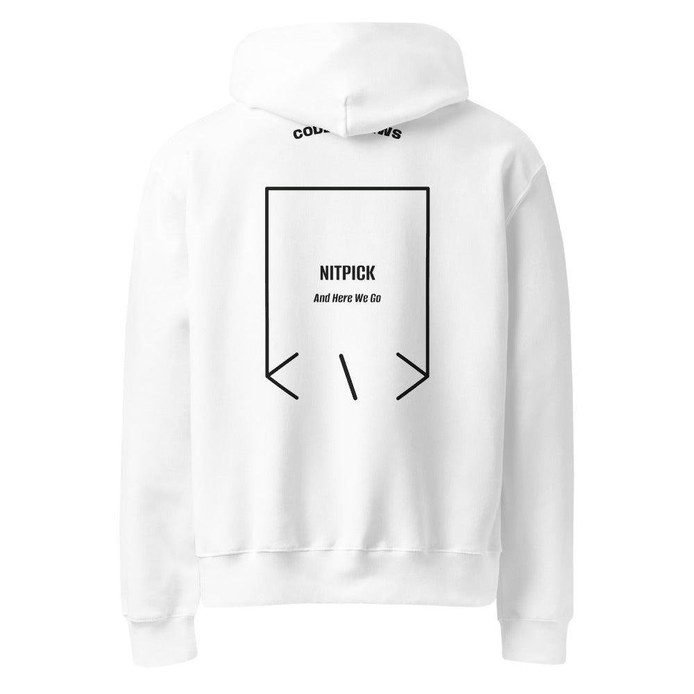 Nitpick — White Vintage Black back mockup