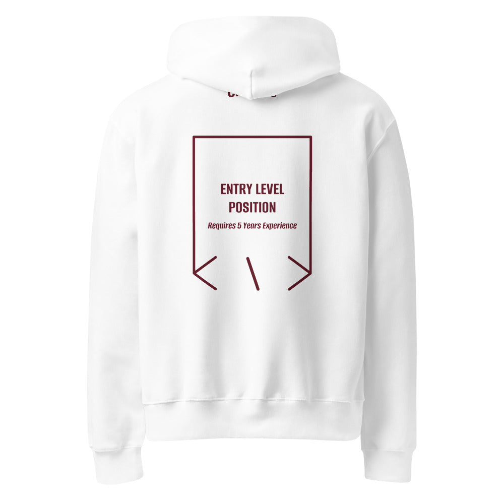 Entry Level Position — White Maroon back mockup
