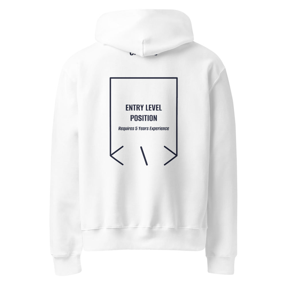 Entry Level Position — White Navy back mockup