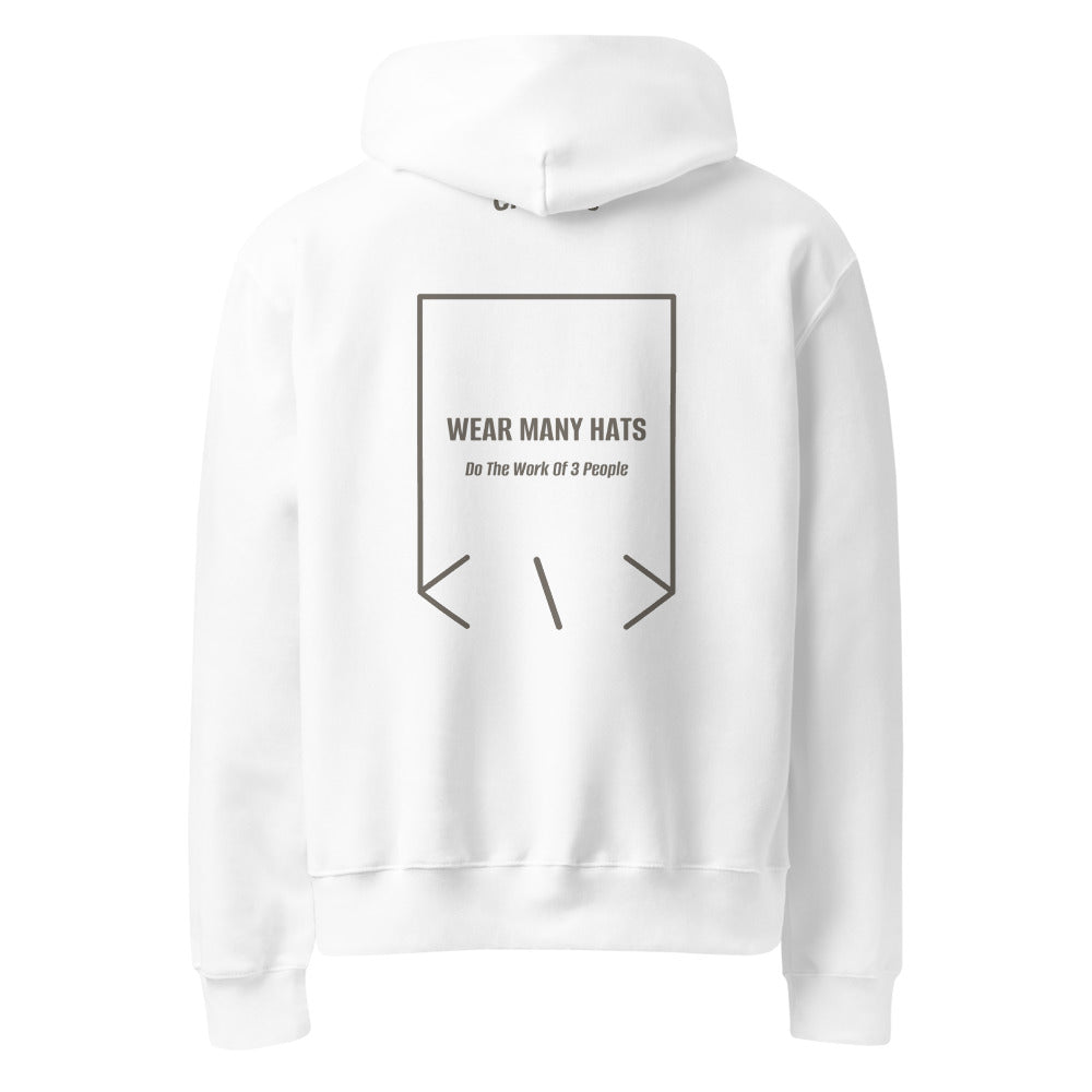 Wear Many Hats — secondary back mockup