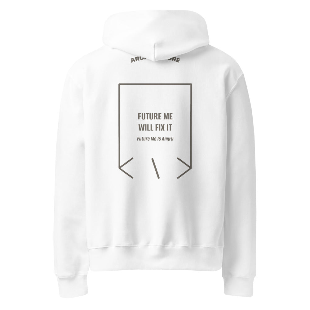 Future Me Will Fix It — White Asphalt back mockup