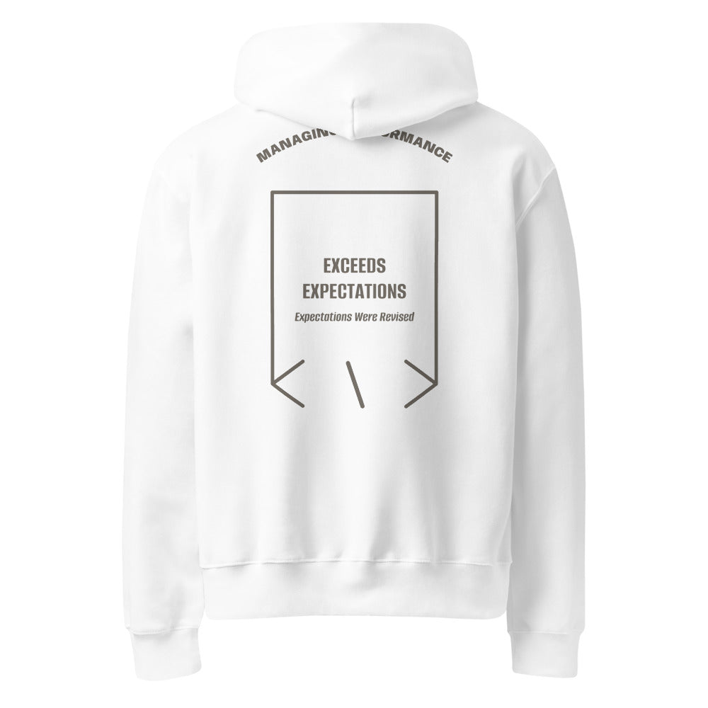 Exceeds Expectations — White Asphalt back mockup