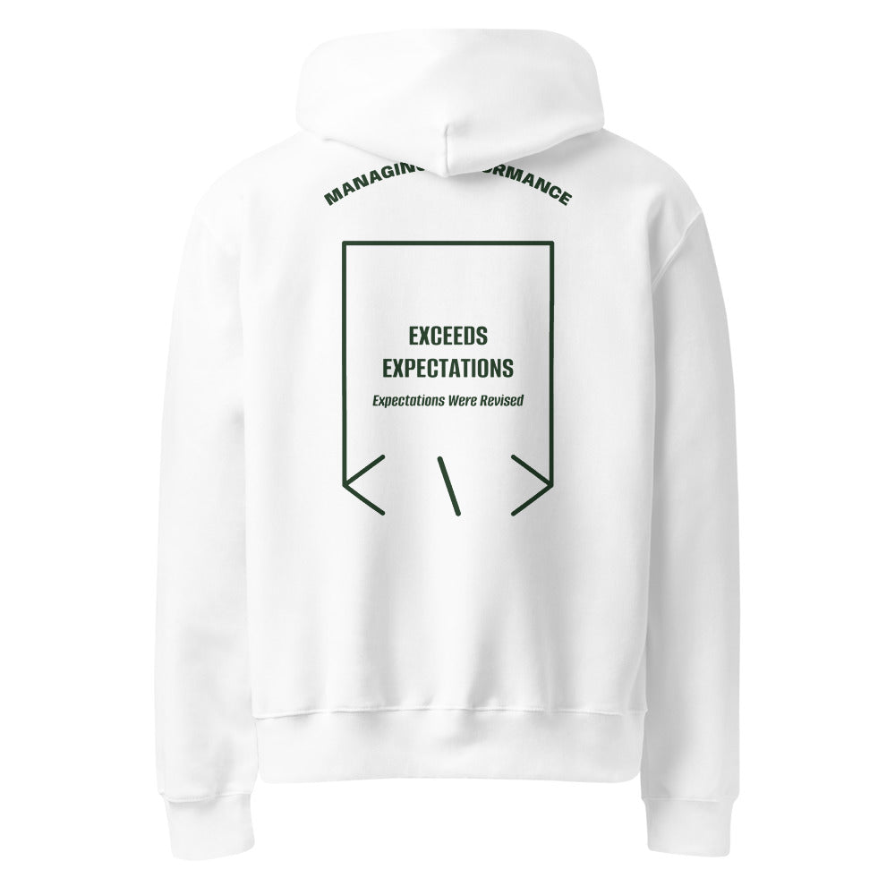 Exceeds Expectations — White Forest back mockup