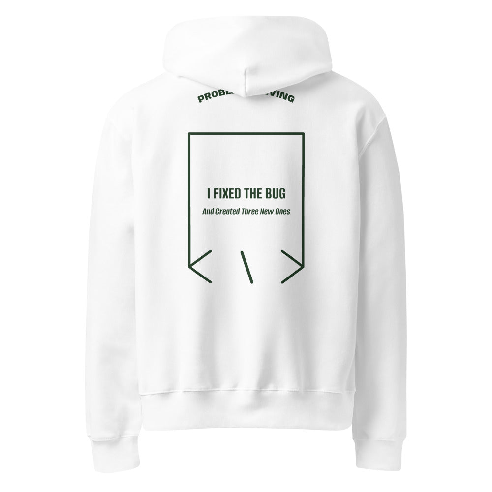 I Fixed The Bug — White Forest back mockup